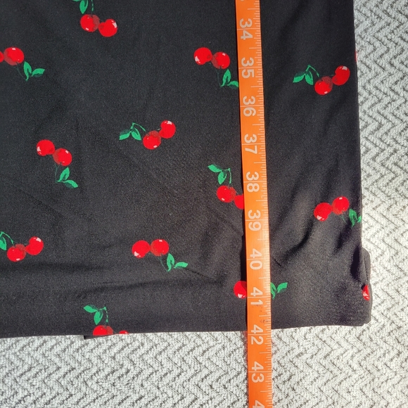 NY&Co Cherry Print Black Dress - Picture 9 of 11